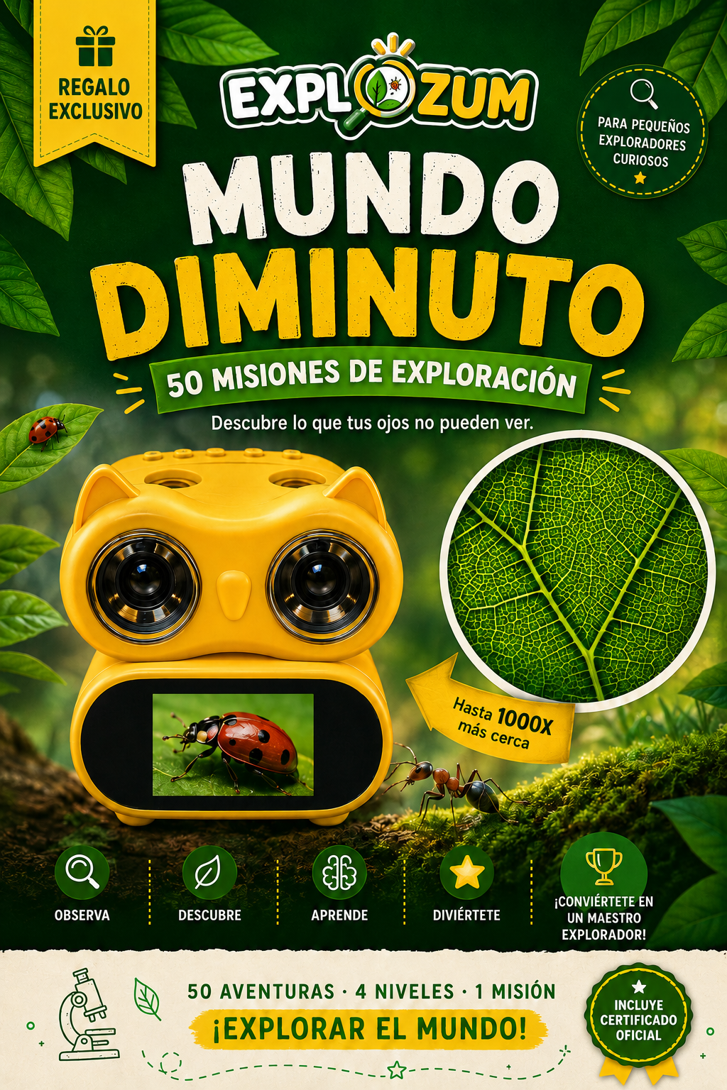 + 🎁 REGALO: 50 Misiones Mundo Diminuto